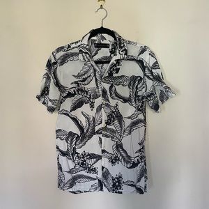 All Saints floral patter shirt